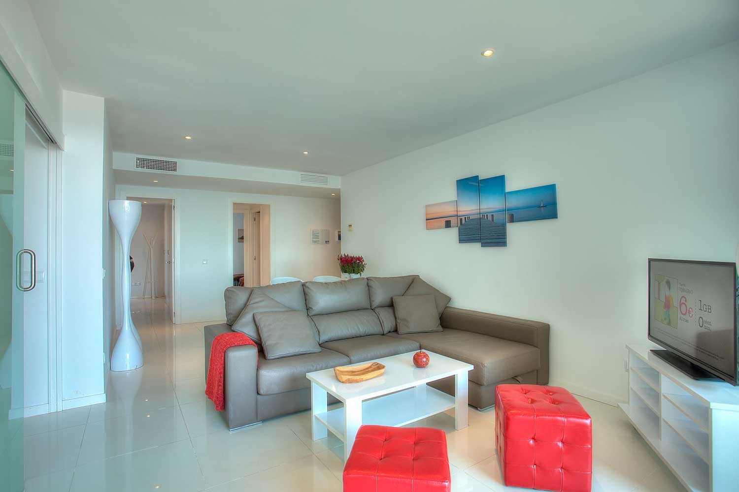 Fantastic apartment with frontal sea views, for sale in Playa d'en Bossa, Ibiza