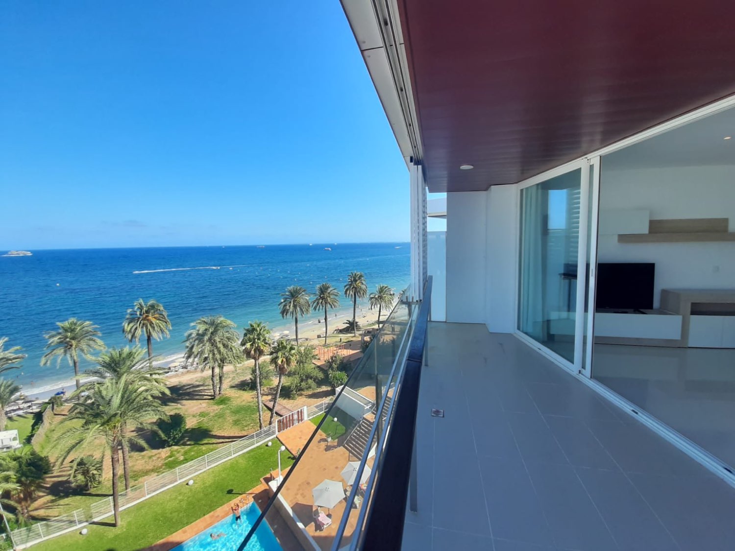Fantastic apartment with frontal sea views, for sale in Playa d'en Bossa, Ibiza