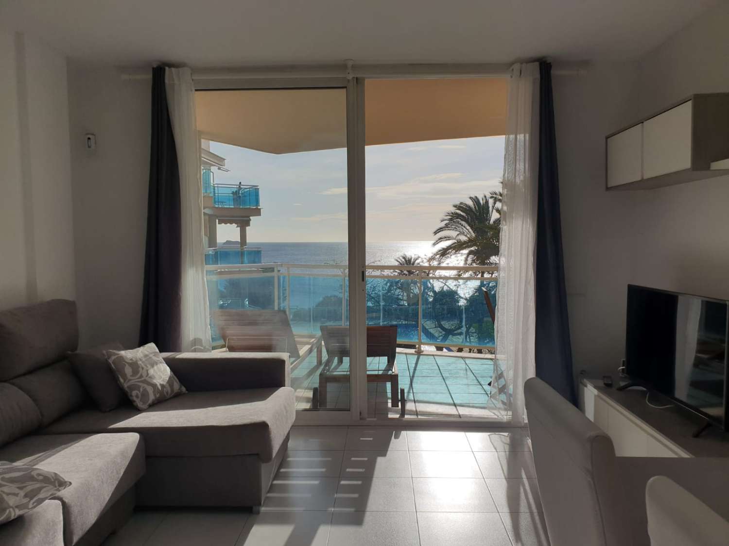 Lovely 2 bedroom apartment with sea views for sale in Playa d'en Bossa, Ibiza